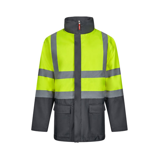 VL JUNO. Dvojfarebná parka 4 v 1 (180 g/m²) z polyesteru (100 %) s PU záterom