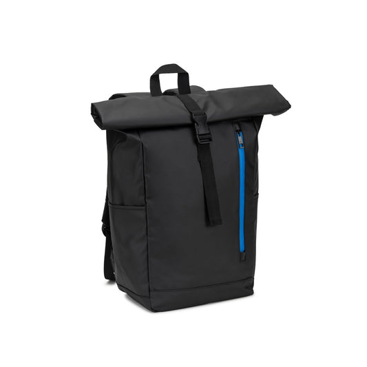 OSASCO BPACK. Batoh s rolovacím vrchom so zipsovým systémom, ktorý umožňuje zrolovať vrch na prispôsobenie objemu batohu, vyrobený z 600D recyklovanej polyesterovej tkaniny