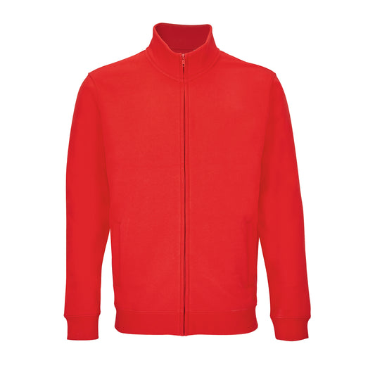 Unisex rozopínacia mikina na zips SOL'S Cooper – recyklovaná zmesová tkanina