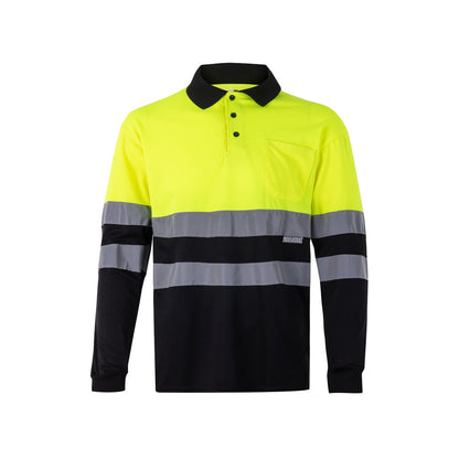 VL VULCAN. Dvojfarebná polokošeľa s vtáčím okom (160 g/m²) s dlhými rukávmi, z polyesteru (100%) - 203