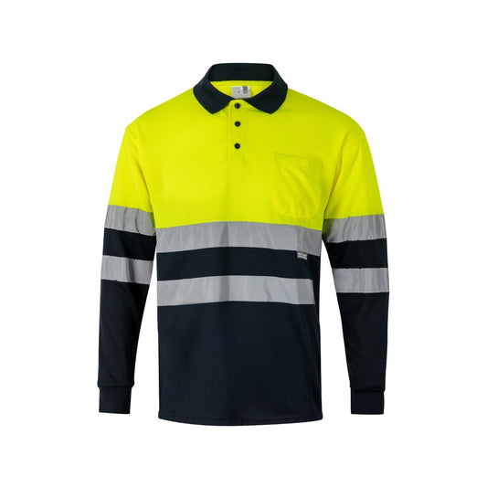 VL VULCAN LARGE. Dvojfarebná polokošeľa s vtáčím okom (160 g/m²) s dlhými rukávmi, z polyesteru (100%)