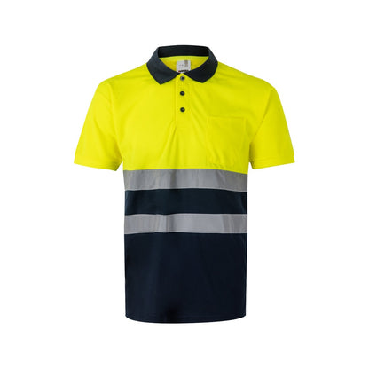VL FORTUNA. Polokošeľa Bird-eye (140 g/m²) s krátkymi rukávmi, z polyesteru (100%) - 204