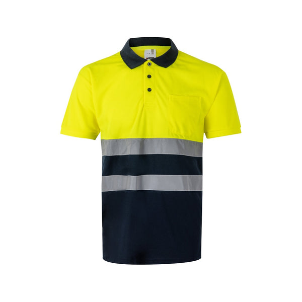 VL FORTUNA. Polokošeľa Bird-eye (140 g/m²) s krátkymi rukávmi, z polyesteru (100%)