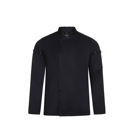VL AGNI. Unisexová kuchynská bunda (190 g/m²) z bavlny (35 %) a recyklovaného polyesteru (65 %)