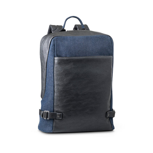 DIVERGENT BACKPACK I. Batoh na notebook do 15.6'' z džínsoviny a PU