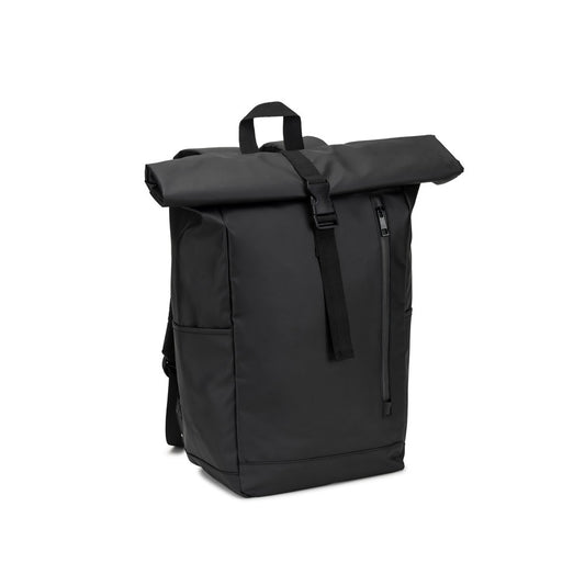 OSASCO BPACK. Batoh s rolovacím vrchom so zipsovým systémom, ktorý umožňuje zrolovať vrch na prispôsobenie objemu batohu, vyrobený z 600D recyklovanej polyesterovej tkaniny