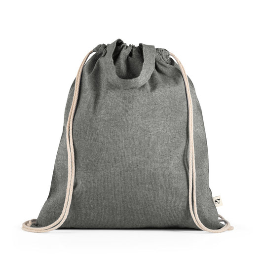 RISSANI. Taška so šnúrkou z recyklovanej bavlny (70 %) a polyester (30 % rPET) (140 g/m²)