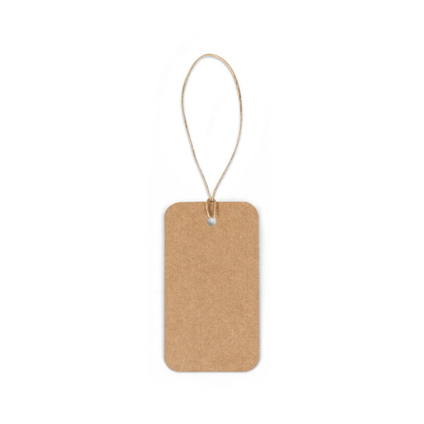 LABEL RECTANGULAR. Obdĺžniková etiketa vyrobená zo 100 % recyklovaného papiera (700 g/m²)