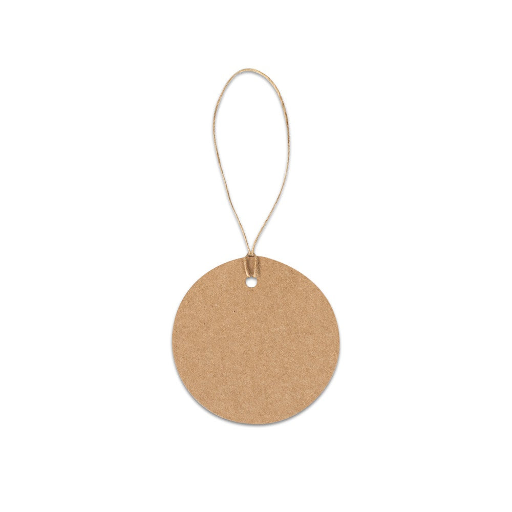 LABEL ROUND. Kruhová etiketa vyrobená zo 100 % recyklovaného papiera (700 g/m²) - 160