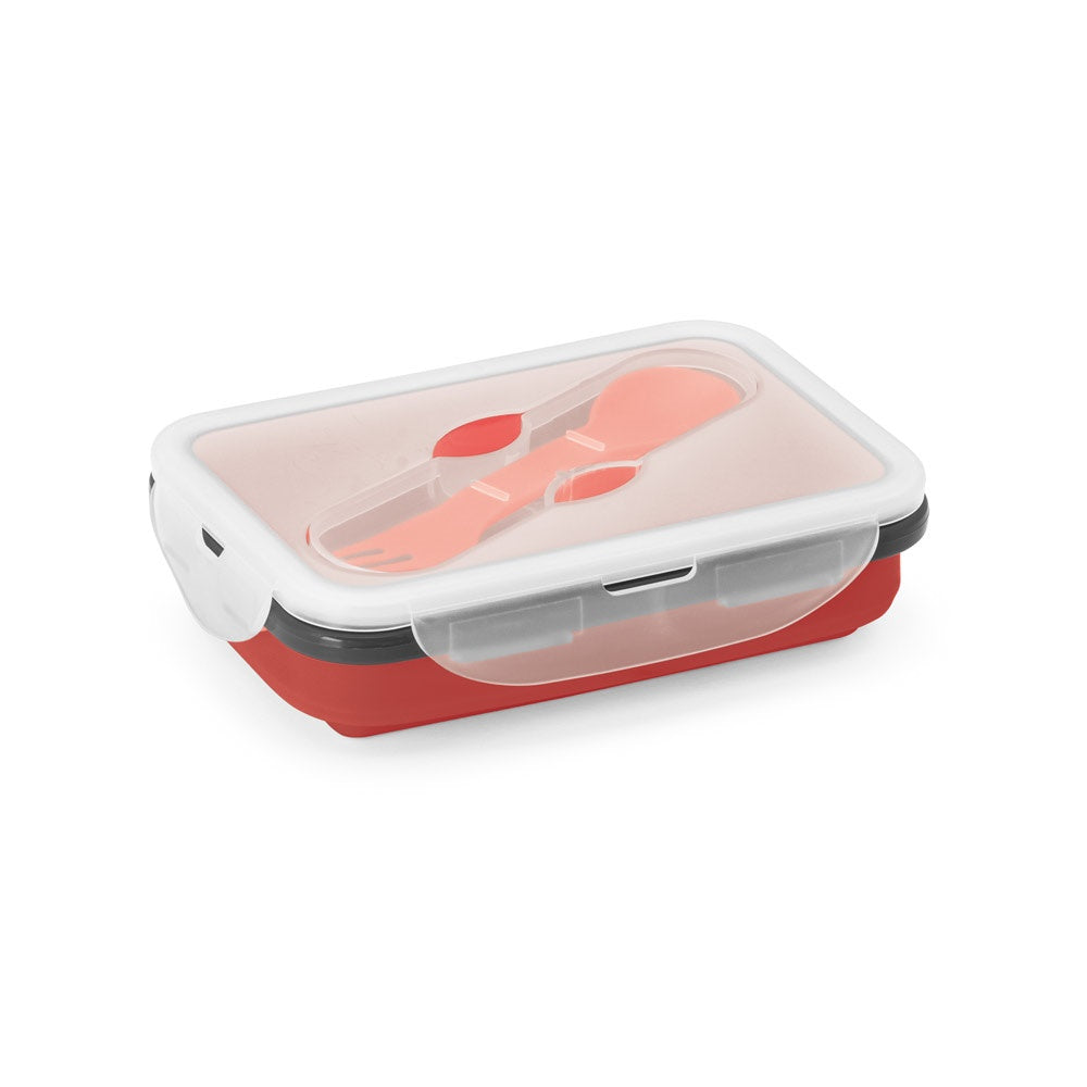 SAFFRON. Box na obed. Zaťahovacia uzatvárateľná krabička zo silikónu a PP 640 mL - 105