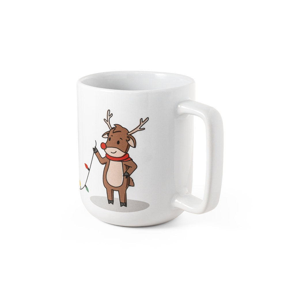 REINDEER. Hrnček s vianočnou potlačou 330 ml - 106