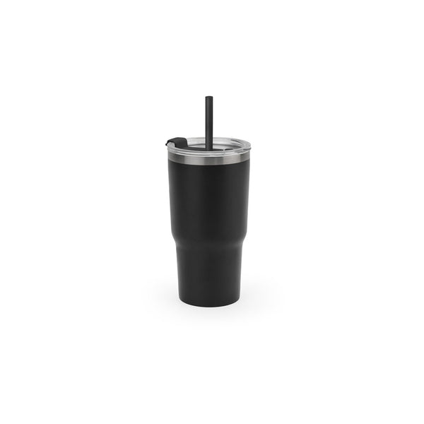 JOYNER M. Kompaktný nerezový cestovný pohár (91% recyklovaný) s vákuovo izolovanou dvojitou stenou a matným povrchom 600 mL