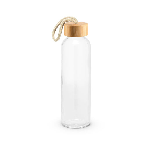 CROSBY. Sklenená fľaša s bambusovým viečkom, 520 ml