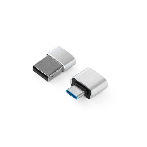 MINSKY. Set od 2 aluminijumska USB-A / USB-C adaptera