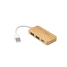 MOSER. HUB sa 2 USB-A i 1 USB-C portom od bambusa - 160