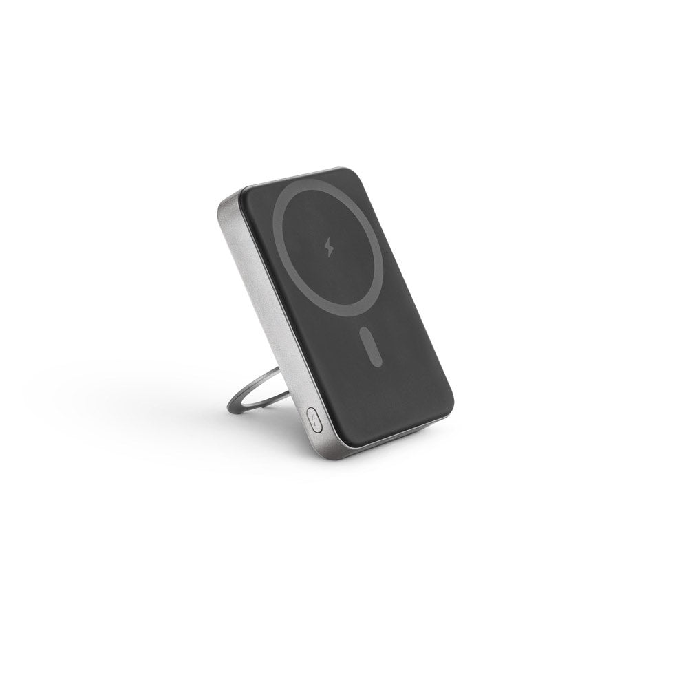 WARSHEL 10. 10 000 mAh magnetická power banka s 15W superrýchlou bezdrôtovou nabíjačkou z recyklovaného ABS (100% rABS) so stojanom - 133