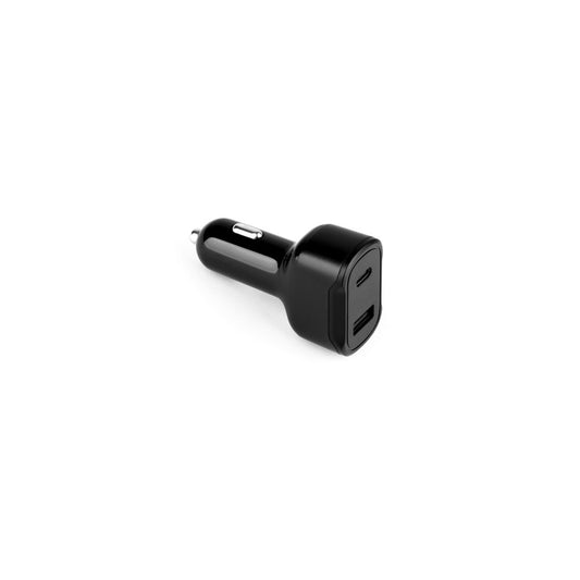 DIRAC. Adaptér do zapaľovača cigariet s portom USB-A 18W a USB-C 20W v recyklovaný ABS (100 % rABS)
