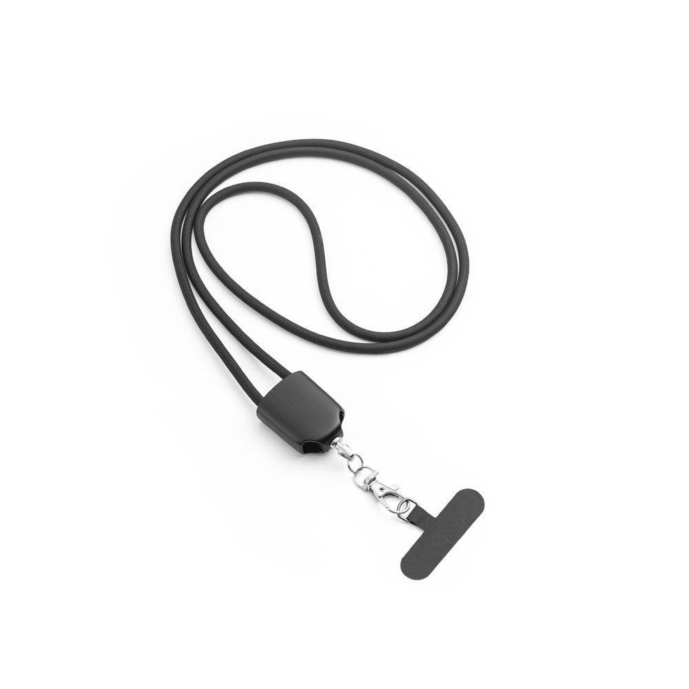 ZEWAIL. Šnúrka s priloženým držiakom na smartfón, kábel USB-C a rôzne adaptéry z recyklovaného ABS a recyklovaného TPE - 103