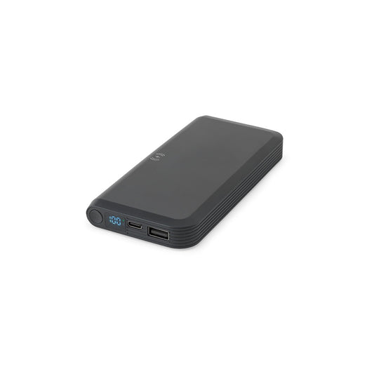 BECKER 10. 10 000 mAh power banka z recyklovaného ABS (100% rABS) s 15W superrýchlou bezdrôtovou nabíjačkou