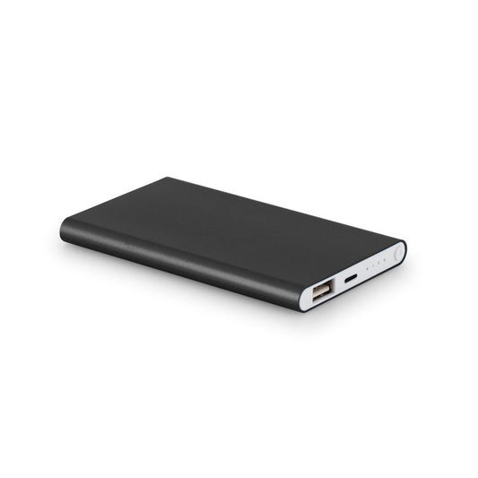 MARCET. Tenká powerbanka s kapacitou 4 000 mAh z recyklovaného ABS (70 % rABS) a recyklovaného hliníka (30 % rAL)