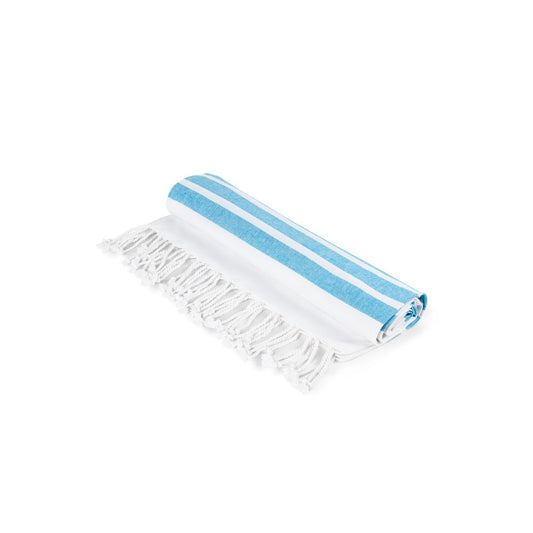 SARDENHA. Plážový uterák z bavlny (70 % recyklovaných) a polyesteru (30 % recyklovaných) (180 g/m²)