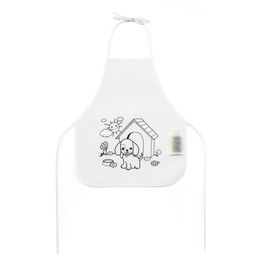 NILO. Detská zástera na farbenie z netkaného materiálu (80 g/m²)