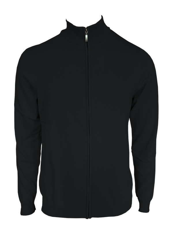 Pánsky kardigán na zips Legend Classics 970 – jemné bavlnené pletivo, klasický strih