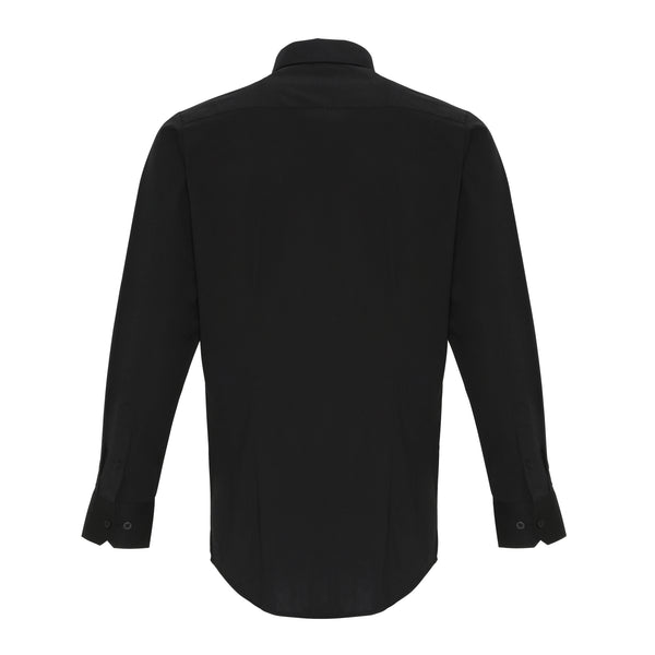Pánska košeľa s dlhým rukávom, elastický popelín Premier Poplin Stretch