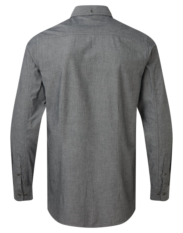 Pánska košeľa s dlhým rukávom, chambray Premier Chambray Fairtrade Organic