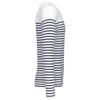 WHITE-NAVYSTRIPE