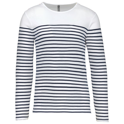 WHITE-NAVYSTRIPE