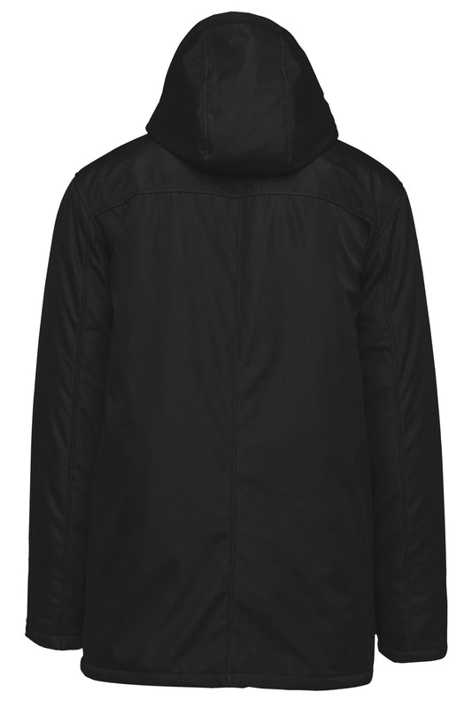 Parka s odnímateľnou kapucňou Kariban 656 – unisex/pánsky strih, flaušová podšívka kapucne