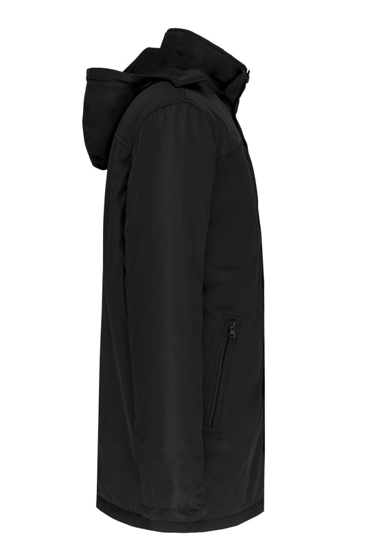 Parka s odnímateľnou kapucňou Kariban 656 – unisex/pánsky strih, flaušová podšívka kapucne