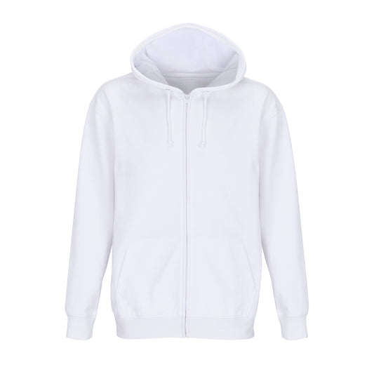 Unisex rozopínacia mikina s kapucňou na zips SOL'S Carter – klasický strih